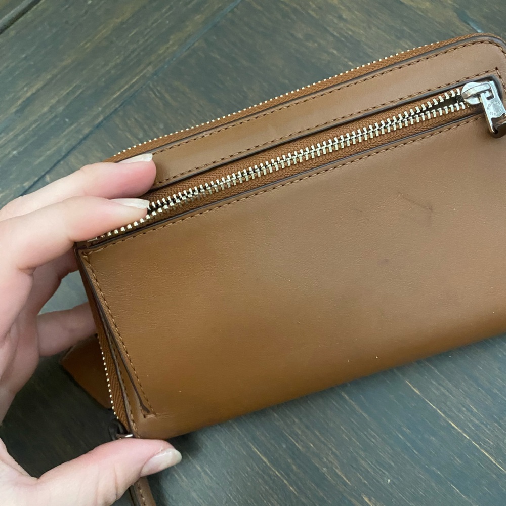 Coach wallet brown leather used - Picture 5 of 6